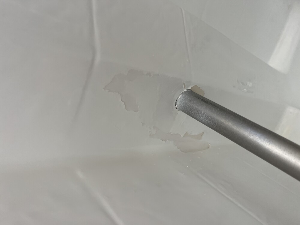 Detail of peeling paint